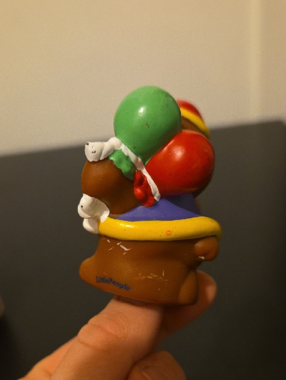 Little People Circus Brown Bear Holding Balloons - Picture 3 of 7